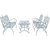 Safavieh 4 Piece Outdoor Collection Sophie Patio Set(Mossy Blue)