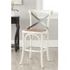 Safavieh American Homes Collection Eleanor Ivory 30.7-inch Counter Stool(Antique White)
