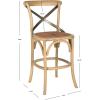 Safavieh American Homes Collection Eleanor Ivory 30.7-inch Counter Stool(brown)