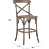 Safavieh American Homes Collection Franklin Counter Stool, Antique White(Weathered/Grey)