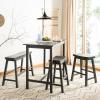Safavieh American Homes Collection Galway Dark Espresso Oak 4-Piece Pub Set(Grey)