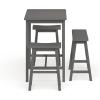 Safavieh American Homes Collection Galway Dark Espresso Oak 4-Piece Pub Set(Grey)