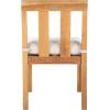 Safavieh Couture Patio Montford Natural Teak Dining Chair, Set of 2(Natural/Beige)