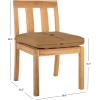 Safavieh Couture Patio Montford Natural Teak Dining Chair, Set of 2(Natural/Brown)