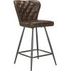 Safavieh FOX1702C-SET2 American Homes Collection Ashby Modern Tufted Swivel Counter Stool, 26″, Grey/Black(Brown)