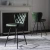 Safavieh FOX1702C-SET2 American Homes Collection Ashby Modern Tufted Swivel Counter Stool, 26″, Grey/Black(Brown)