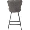 Safavieh FOX1702C-SET2 American Homes Collection Ashby Modern Tufted Swivel Counter Stool, 26″, Grey/Black(Grey)