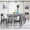 Safavieh Home Alyssa Rustic Industrial Brown and Black Dining Table(Black)