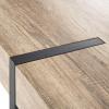 Safavieh Home Alyssa Rustic Industrial Brown and Black Dining Table(Multi / Brown)