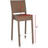 Safavieh Home Collection Bethel Brown Indoor/ Outdoor 29.5-inch Bar Stool(Brown)