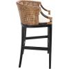 Safavieh Home Collection Brando Brown 28-inch Bar Stool(Brown/Black)