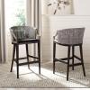 Safavieh Home Collection Brando Brown 28-inch Bar Stool(Brown/Brown)