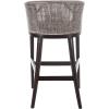 Safavieh Home Collection Brando Brown 28-inch Bar Stool(Brown/White)