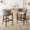 Safavieh Home Collection Brando Brown 28-inch Bar Stool(Brown/White)
