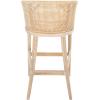 Safavieh Home Collection Brando Brown 28-inch Bar Stool(Natural/White Washed)