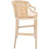 Safavieh Home Collection Brando Brown 28-inch Bar Stool(Natural/White Washed)