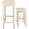 Safavieh Home Collection Colbie White Oak Storage Rack 3-piece Pub Set(White Oak)