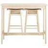 Safavieh Home Collection Colbie White Oak Storage Rack 3-piece Pub Set(White Oak)