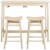 Safavieh Home Collection Colbie White Oak Storage Rack 3-piece Pub Set(White Oak)