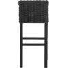 Safavieh Home Collection Cypress Cappuccino Wicker 30-inch Bar Stool(Black)