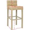 Safavieh Home Collection Cypress Cappuccino Wicker 30-inch Bar Stool(beige)