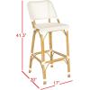 Safavieh Home Collection Deltana Beige Indoor/ Outdoor Barstool(Beige)