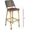 Safavieh Home Collection Deltana Beige Indoor/ Outdoor Barstool(Brown)