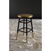 Safavieh Home Collection Emery Red and Dipped Gold Leaf 24-inch Counter Stool(Black / Gold)