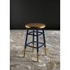 Safavieh Home Collection Emery Red and Dipped Gold Leaf 24-inch Counter Stool(Navy / Gold)