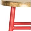 Safavieh Home Collection Emery Red and Dipped Gold Leaf 24-inch Counter Stool(Red / Gold)