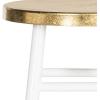 Safavieh Home Collection Emery Red and Dipped Gold Leaf 24-inch Counter Stool(White / Gold)
