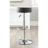 Safavieh Home Collection Jude White Adjustable Swivel Gas Lift 25.6-31.5-inch Bar Stool(Brown)