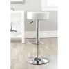 Safavieh Home Collection Jude White Adjustable Swivel Gas Lift 25.6-31.5-inch Bar Stool(Brown)