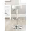 Safavieh Home Collection Jude White Adjustable Swivel Gas Lift 25.6-31.5-inch Bar Stool(Purple)