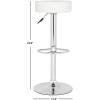 Safavieh Home Collection Jude White Adjustable Swivel Gas Lift 25.6-31.5-inch Bar Stool(White)