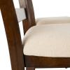 Safavieh Home Collection Melvin 5 Piece Pub Set, Brown and Beige