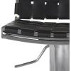 Safavieh Home Collection Mitchell Stainless Steel and Grey Leather Adjustable Gas Lift 21.7-30.7-inch Bar Stool(black)