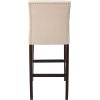 Safavieh Home Collection Norah Beige and Espresso Barstool (Set of 2)(Beige)
