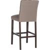 Safavieh Home Collection Norah Beige and Espresso Barstool (Set of 2)(Dark Taupe)