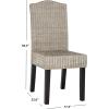 Safavieh Home Collection Odette Grey Wicker Dining Chair(Antique / Grey)