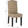 Safavieh Home Collection Odette Grey Wicker Dining Chair(Grey)