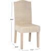 Safavieh Home Collection Odette Grey Wicker Dining Chair(White Washed)