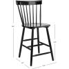 Safavieh Home Collection Providence Spindle Back White Counter 24-inch Stool (Set of 2)(Black)