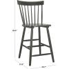 Safavieh Home Collection Providence Spindle Back White Counter 24-inch Stool (Set of 2)(Dusty Green)