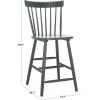 Safavieh Home Collection Providence Spindle Back White Counter 24-inch Stool (Set of 2)(Garden Green)