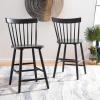 Safavieh Home Collection Providence Spindle Back White Counter 24-inch Stool (Set of 2)(Grey)
