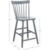 Safavieh Home Collection Providence Spindle Back White Counter 24-inch Stool (Set of 2)(Grey)