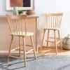 Safavieh Home Collection Providence Spindle Back White Counter 24-inch Stool (Set of 2)(Natural)