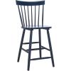 Safavieh Home Collection Providence Spindle Back White Counter 24-inch Stool (Set of 2)(Navy)