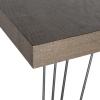 Safavieh Home Collection Wolcott Mid-Century Modern White and Black Accent Table(Dark Brown / Black)